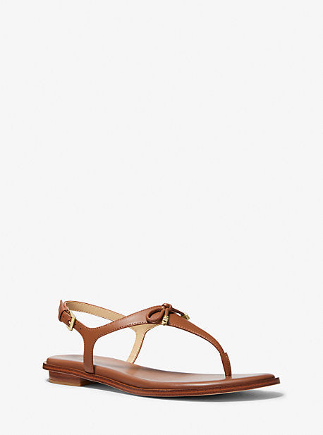 Michael Kors Nori Flat Sandal in Tan color