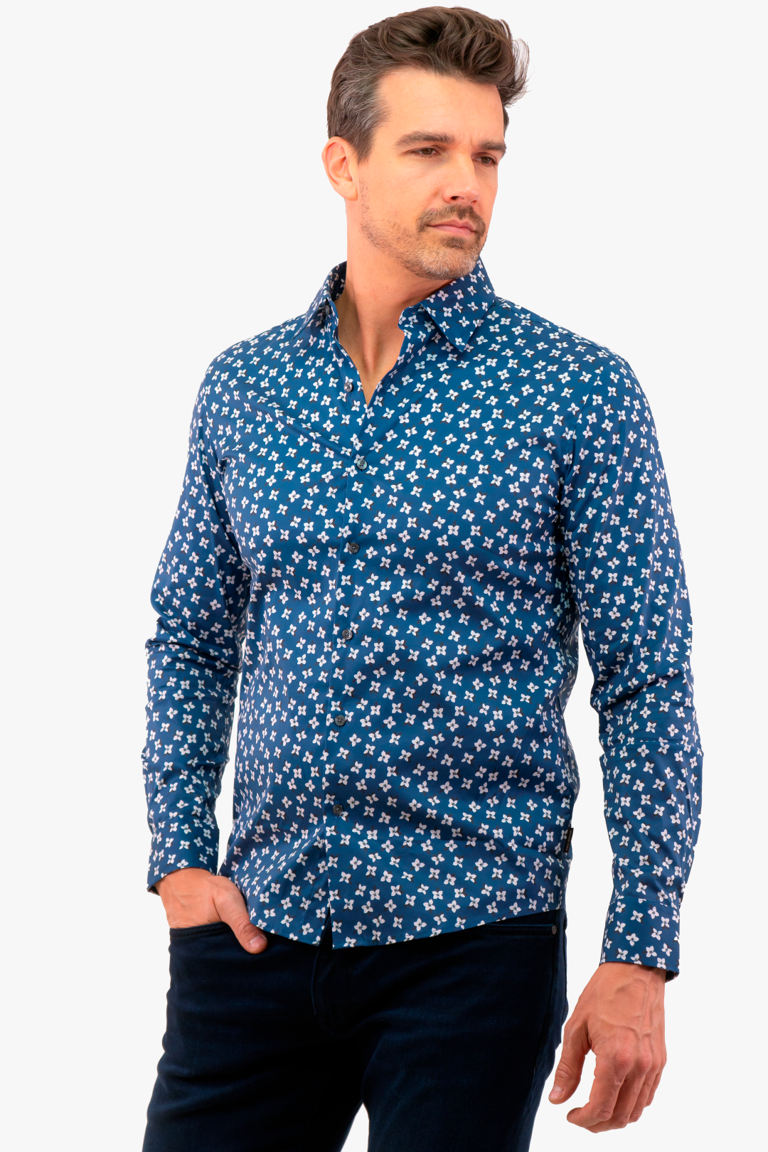 Chemise Michael Kors de couleur Bleu