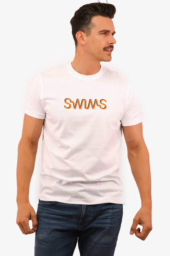 T-Shirt Swims de couleur Blanc