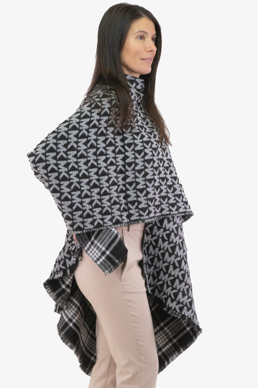 Michael Kors reversible cape in Black color