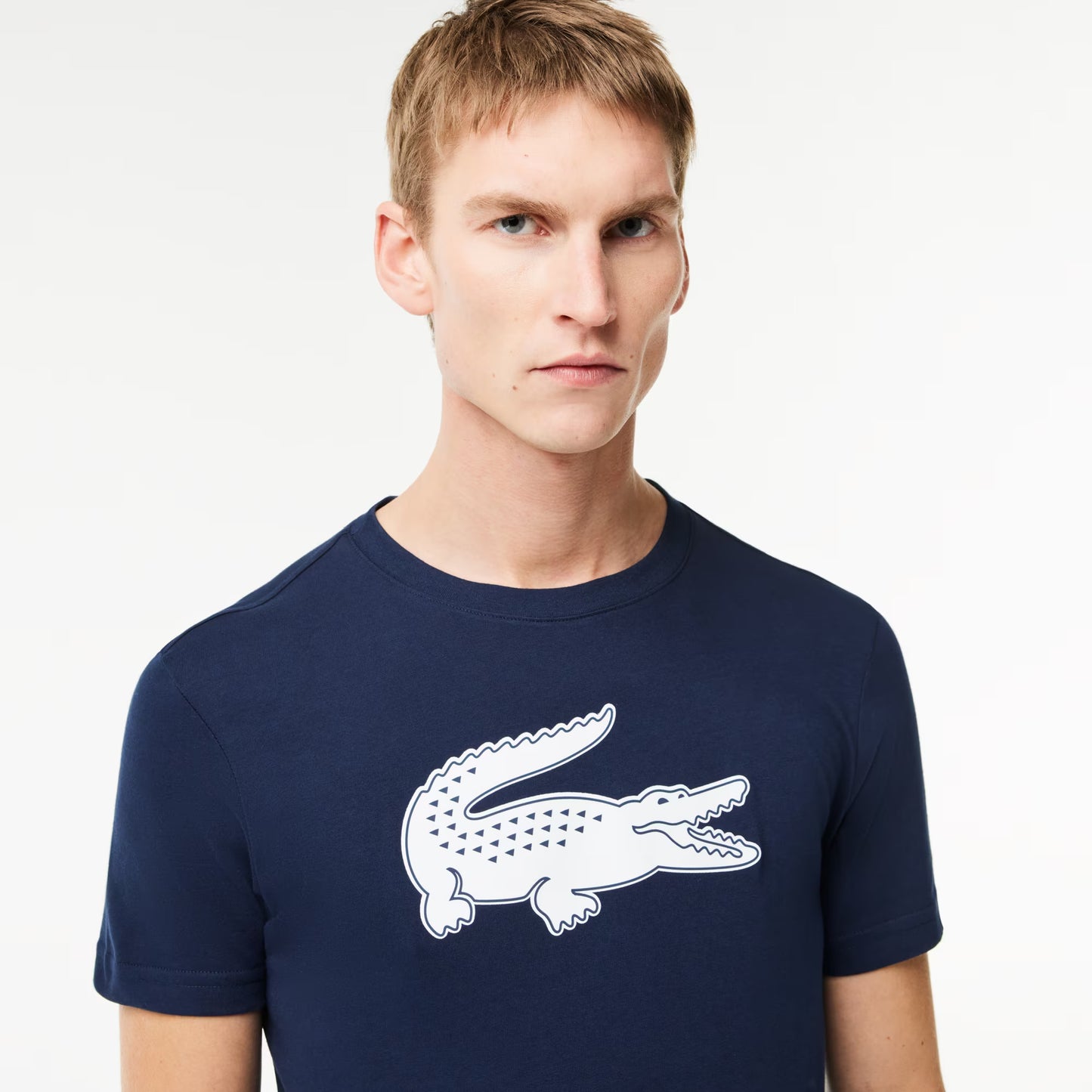 T-Shirt Ultra-Sec Lacoste de couleur Marine