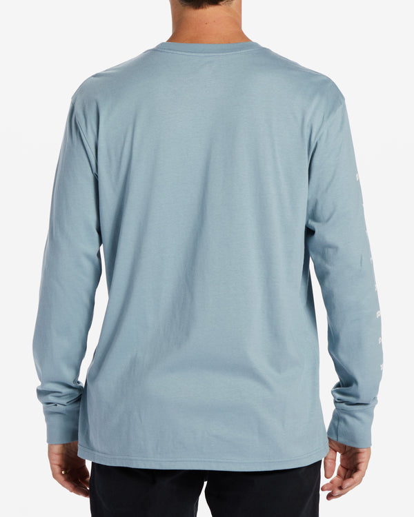 T-Shirt Manche Longue Billabong de couleur Bleu