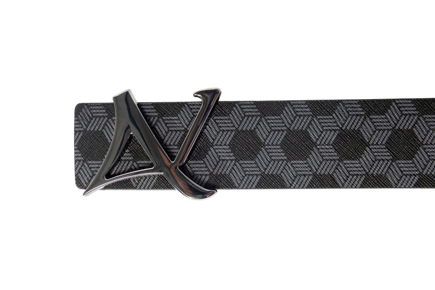 CEINTURE RÉVERSIBLE | SHELBY GUNMETAL, black - AU NOIR