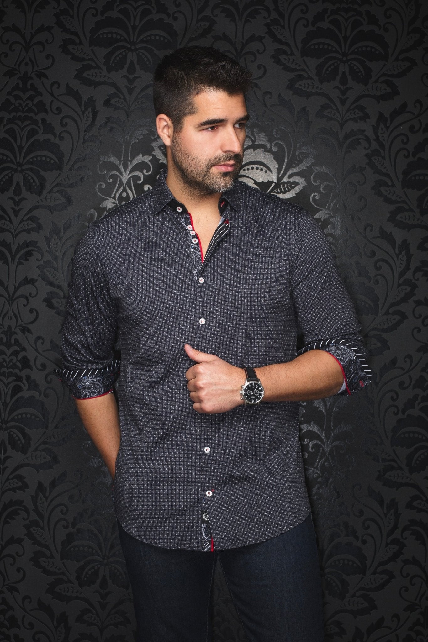 CHEMISE | CALDARA, Black - AU NOIR
