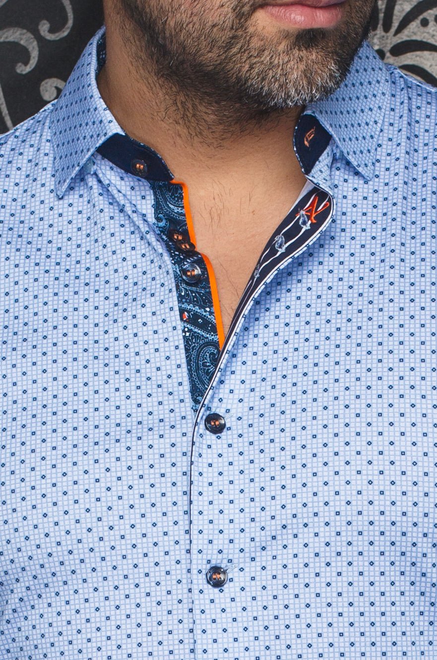CHEMISE | CALDARA, Light Blue - AU NOIR