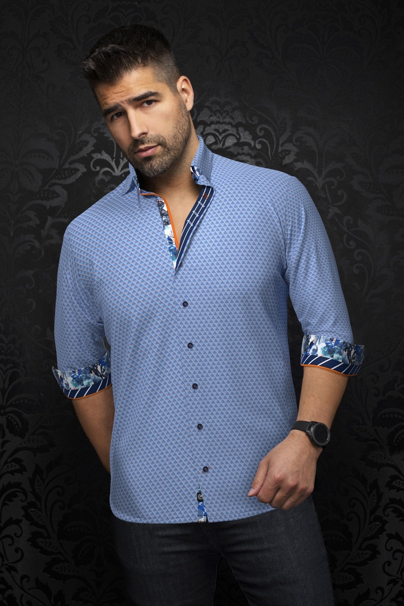 CHEMISE | KADEN, Light Blue - AU NOIR