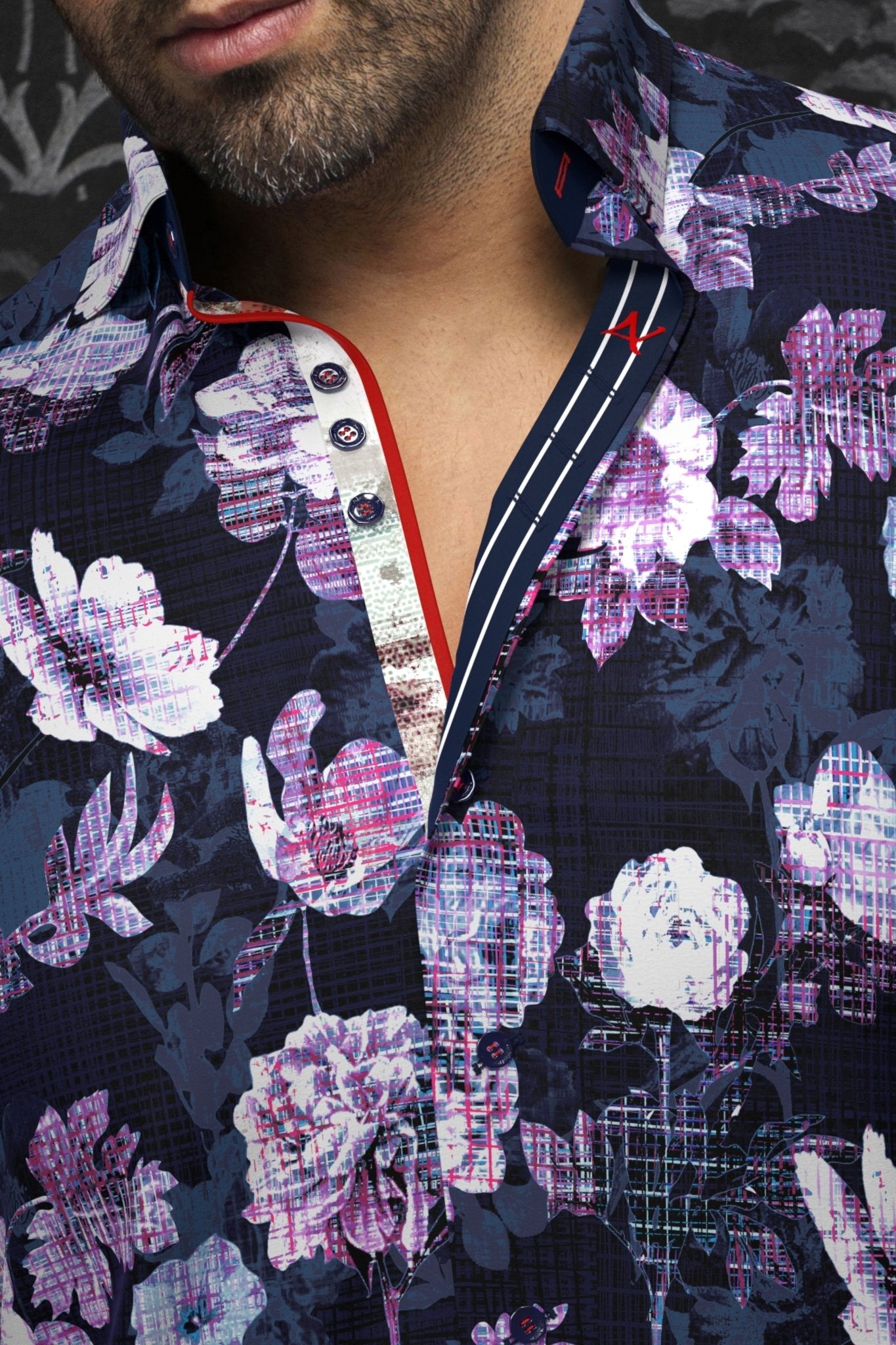 CHEMISE | PEYLON, Purple - AU NOIR