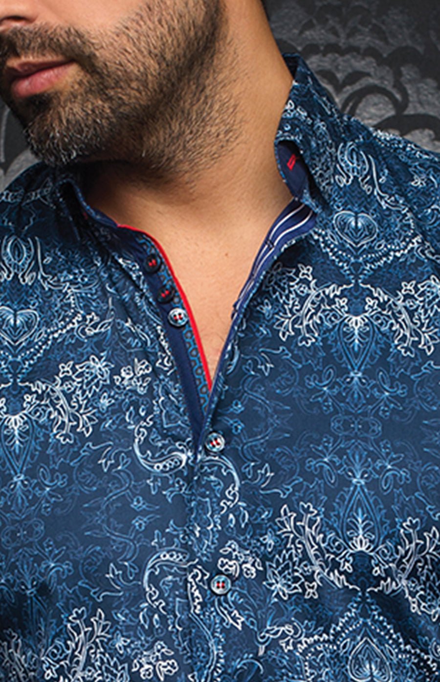 Chemise | WAKE, navy - AU NOIR