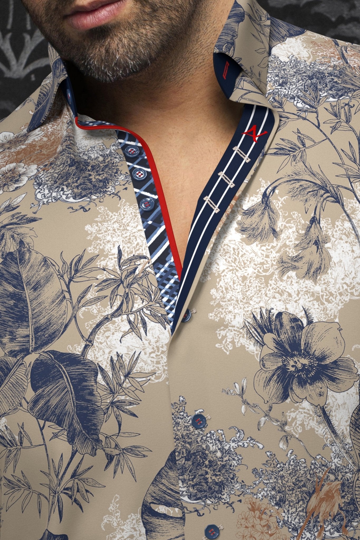 CHEMISE | ZANE, Stone - AU NOIR