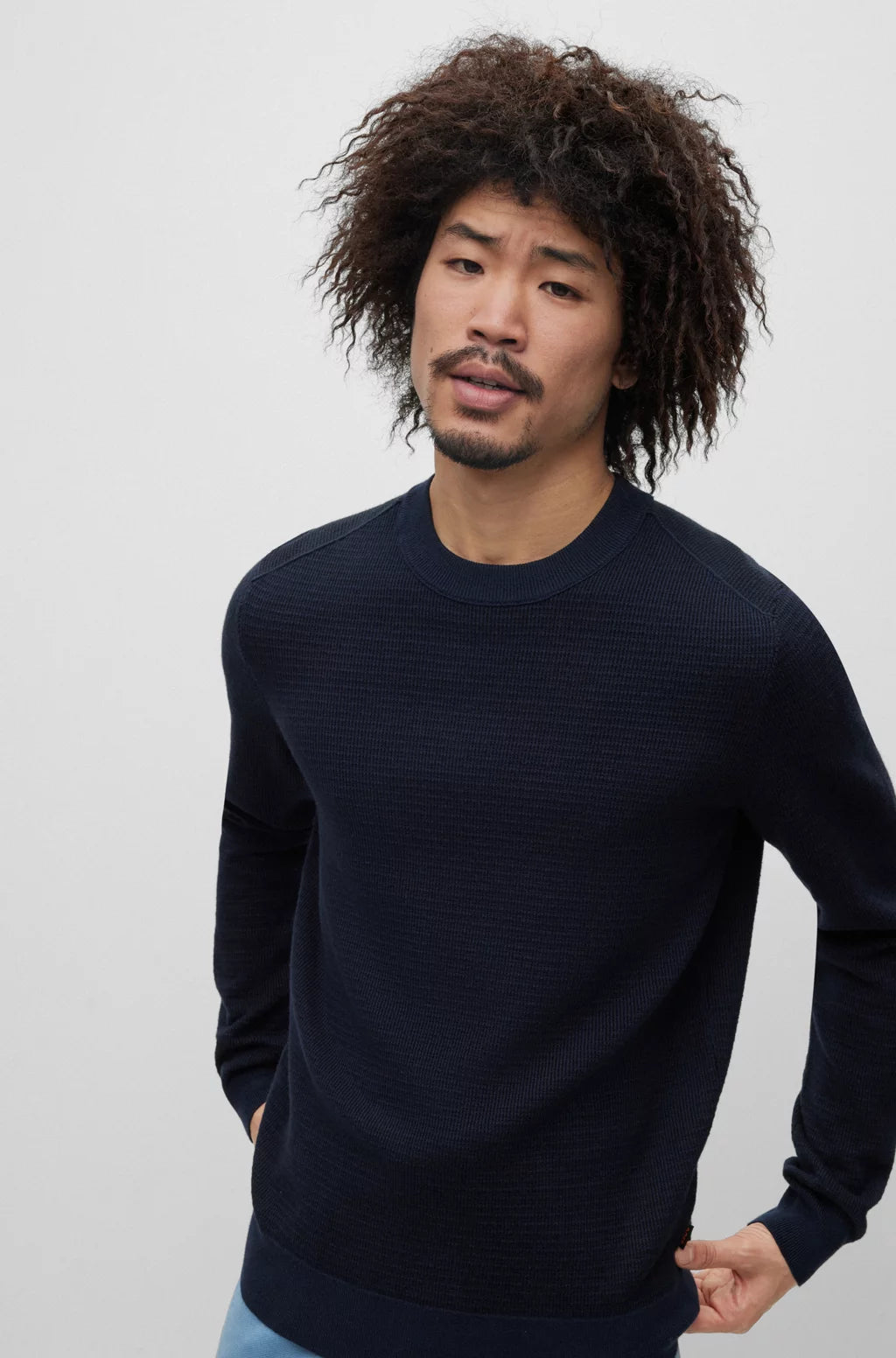 Hugo boss long sleeve polo sale sales