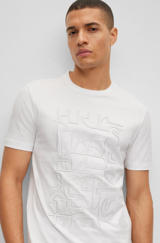 T-Shirt Hugo Boss de couleur Blanc