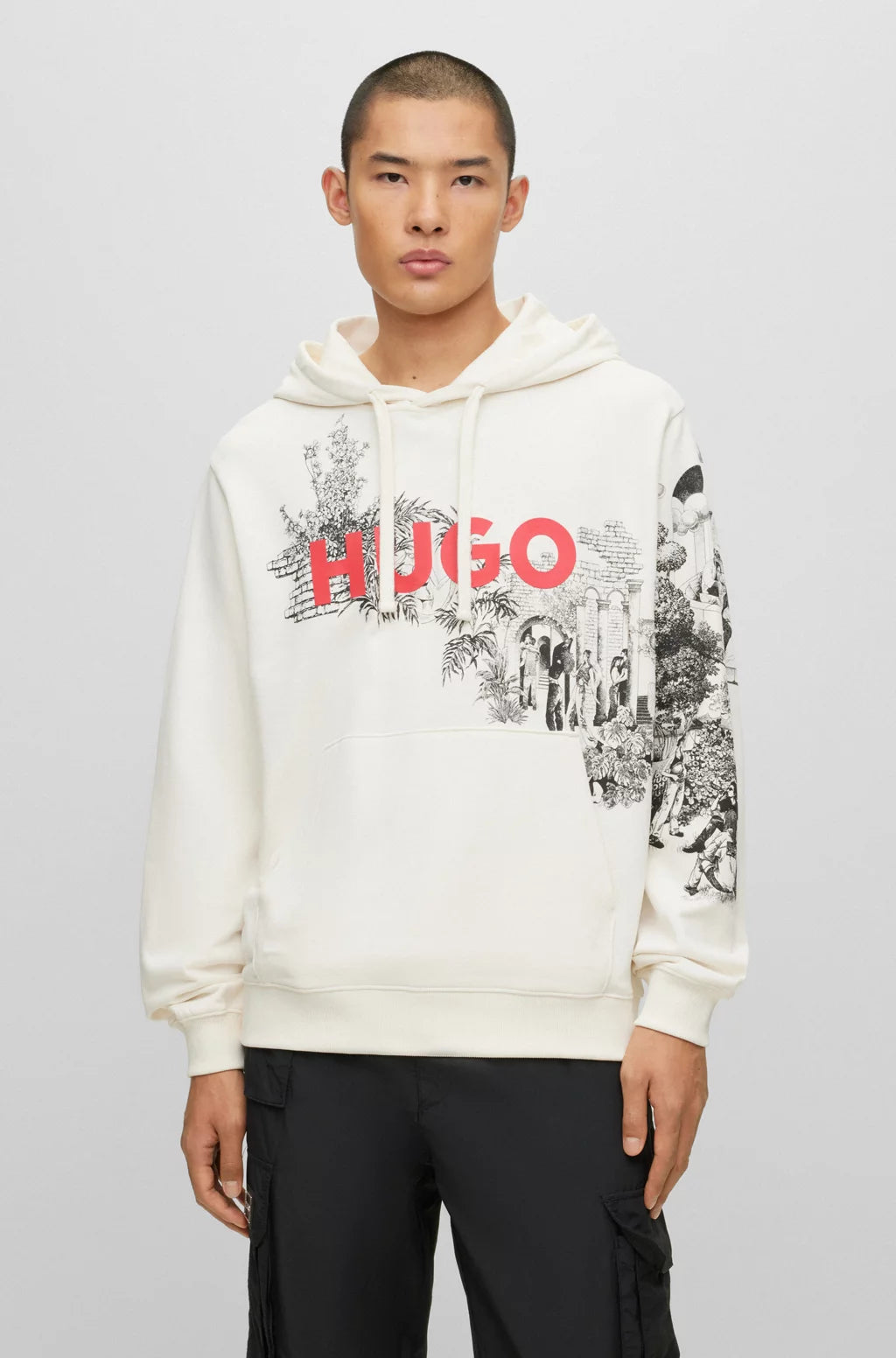 Off White Hugo Boss Hooded Sweater