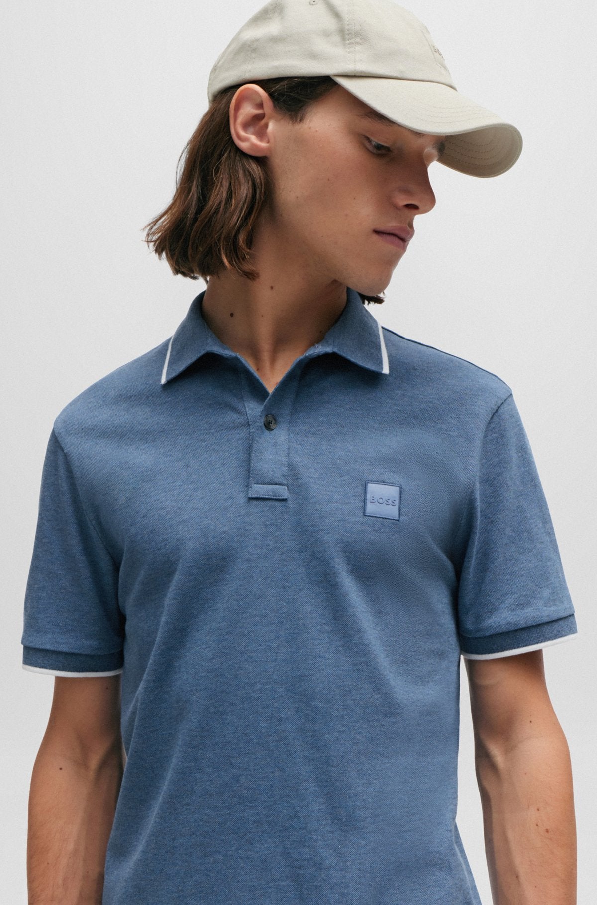 Blue boss polo hotsell