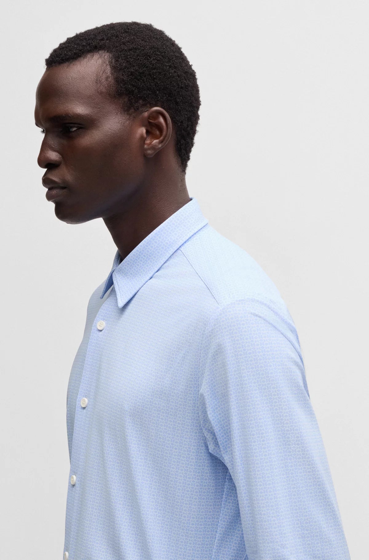 Chemise Rayée Manches Longues Hugo Boss 100% Coton - Taille 14.5, Occasion Très Bon état
