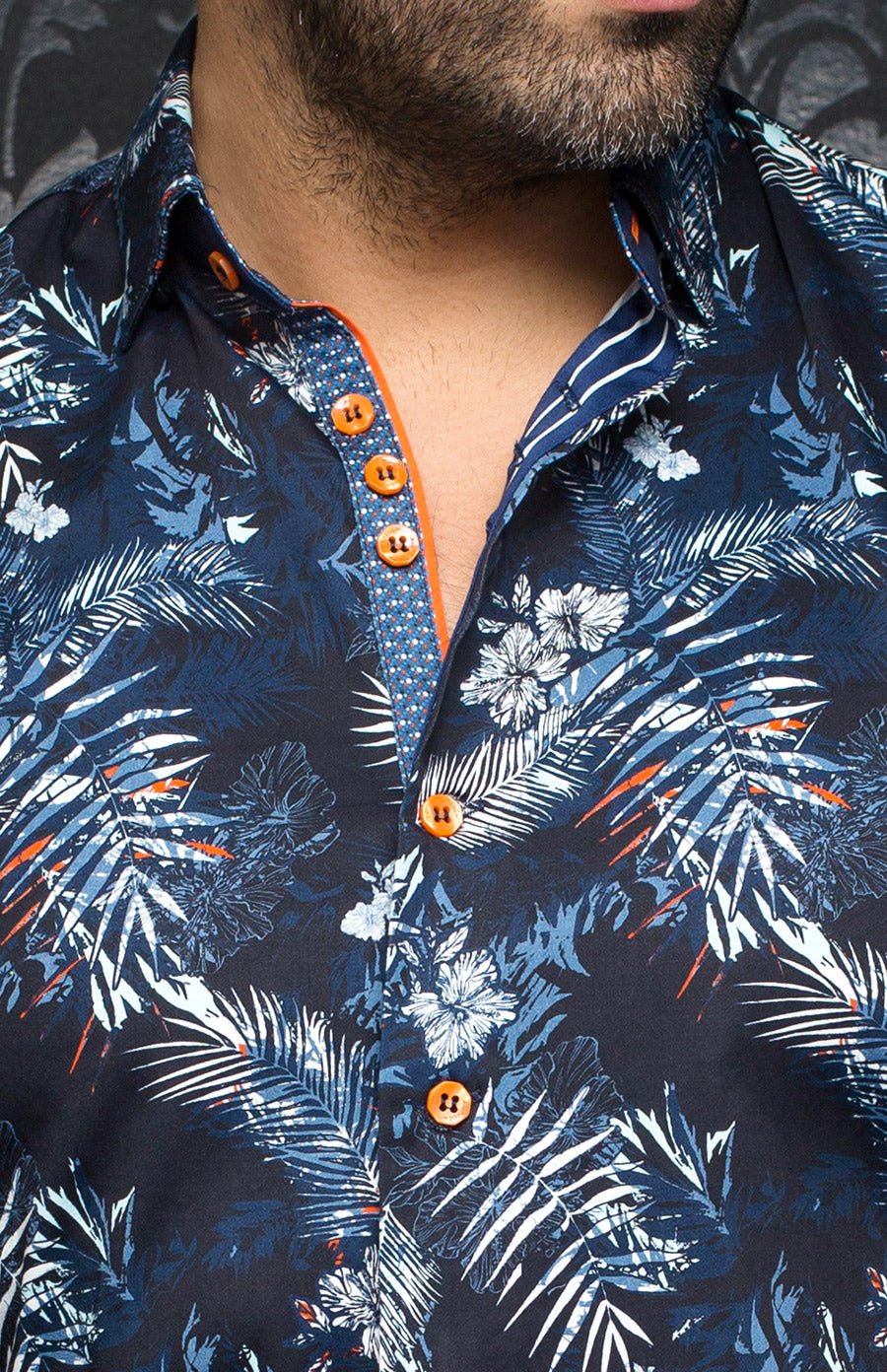 Manches Courtes Extensible | MELLONI, Navy - AU NOIR