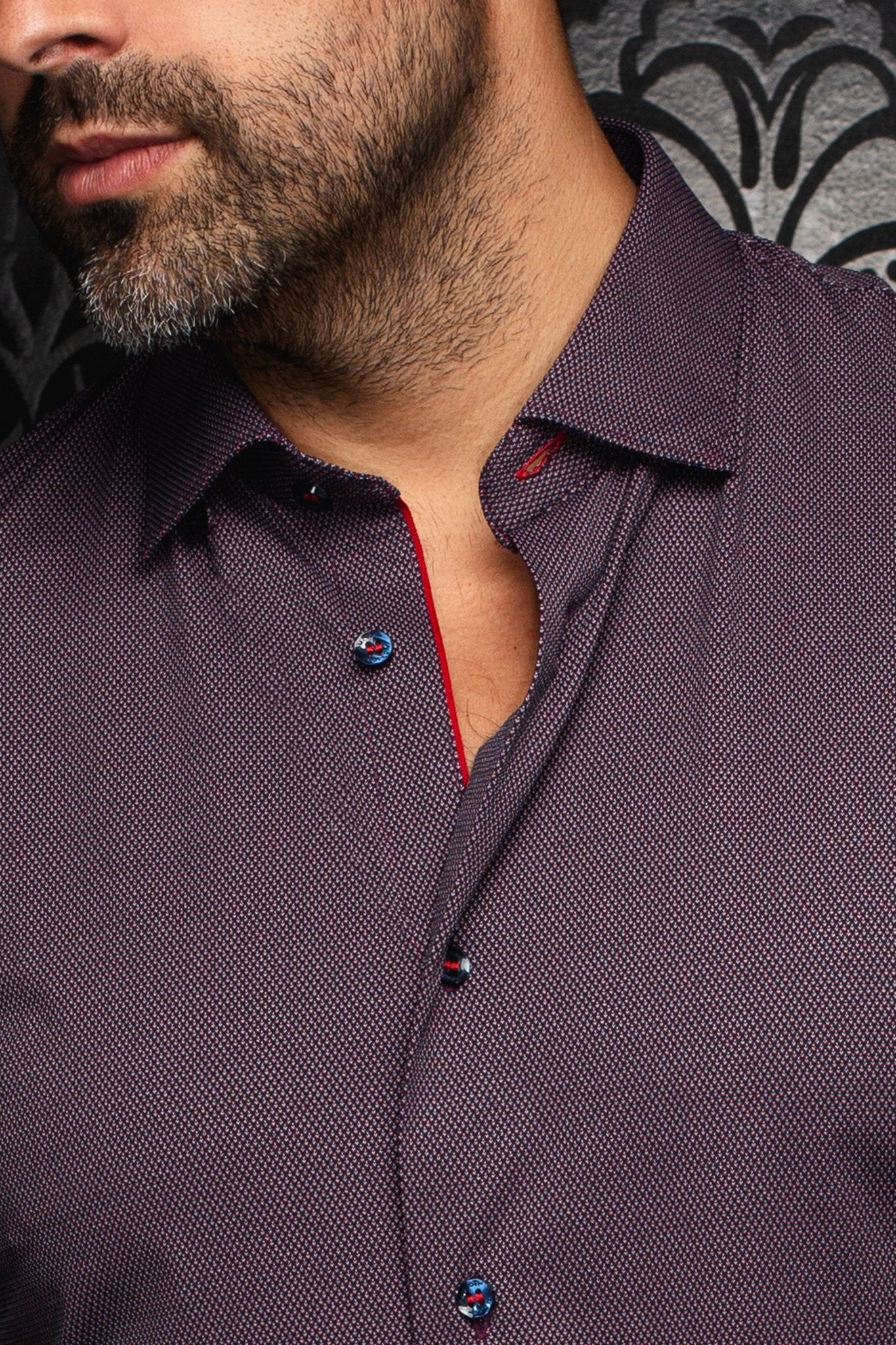 MANCHES LONGUES NYLON | BORGIA, Burgundy - AU NOIR