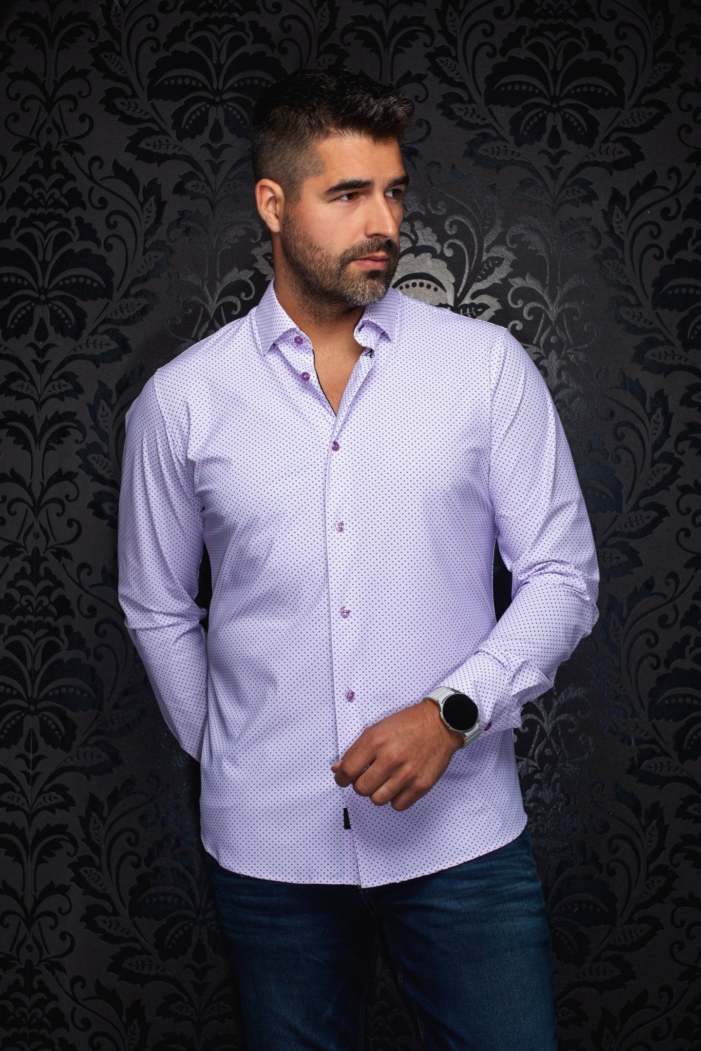 MANCHES LONGUES NYLON | NICOLAS GEO, Lavender - AU NOIR