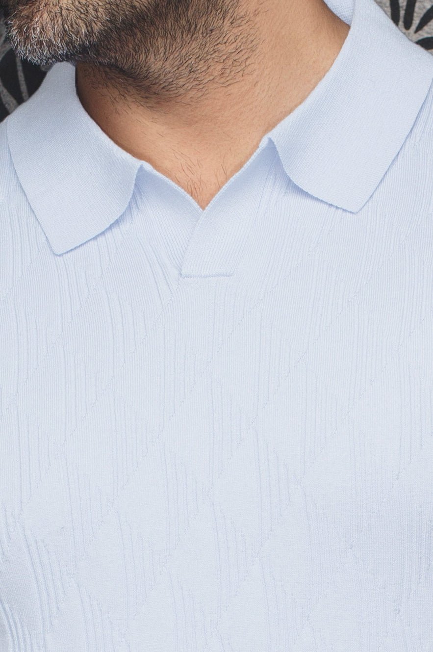 POLO LAINE DE MÉRINOS | LOWICK, White - AU NOIR