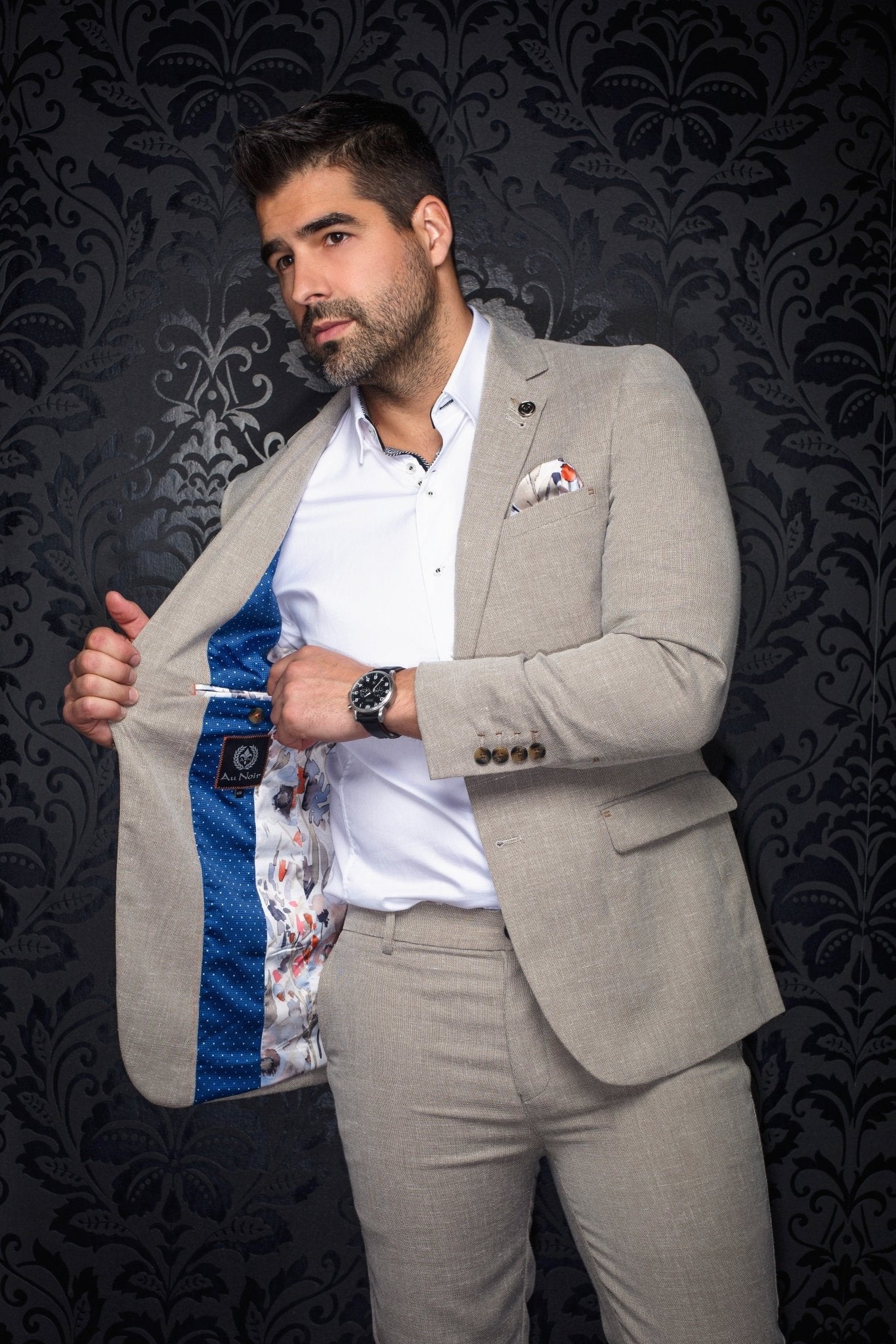 VESTON | CASSEL, Beige - AU NOIR