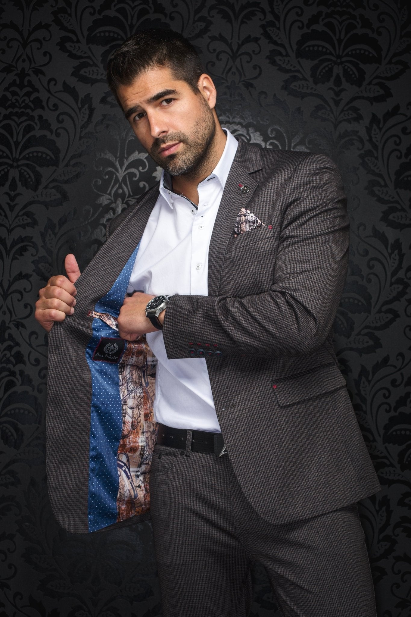 VESTON | HARRELSON, Brown Navy - AU NOIR