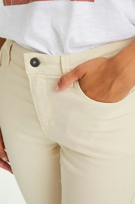 Jacket Jeans Kaffe De Couleur Creme Brulé Femme