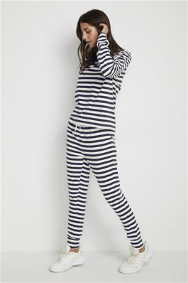 Chandail Rayé Kaffe De Couleur Marine/blanc Femme