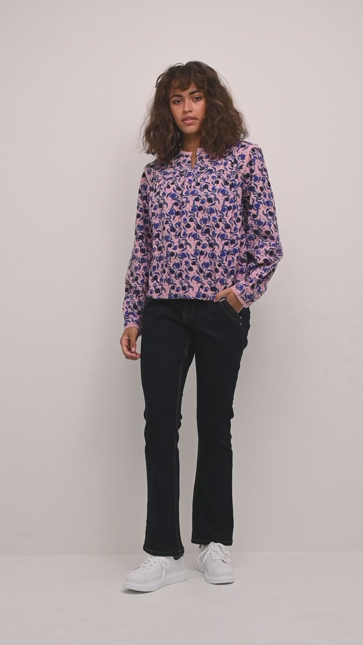 Jeans Rai-Baiily Fit Cream de couleur Denim Fonce