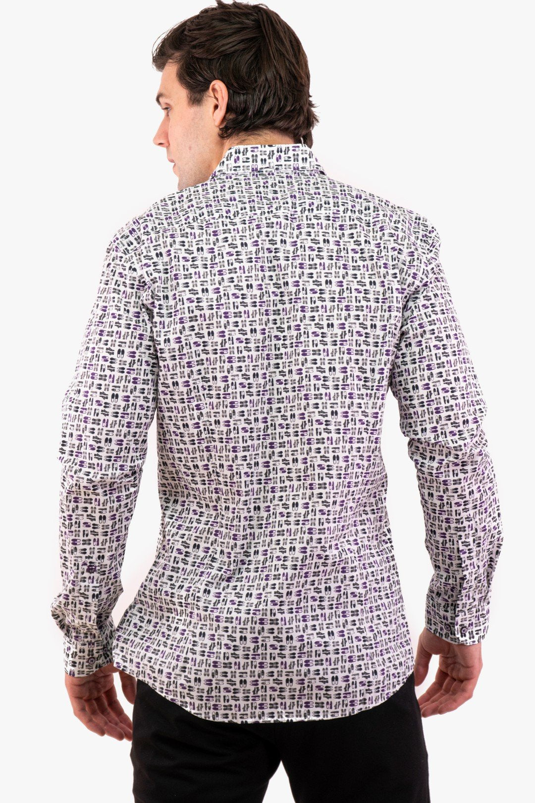 Chemise M/l Hörst De Couleur Mauve Homme