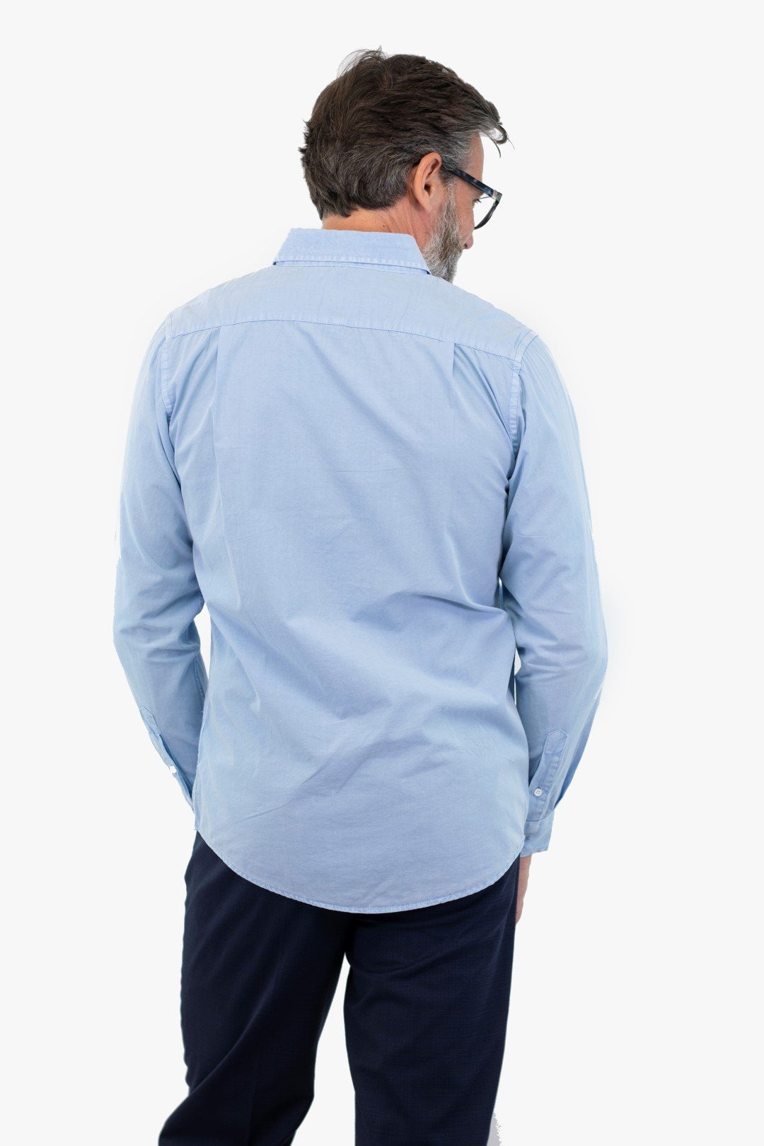 Chemise M/l Report De Couleur Bleu (Repo-242400H) Homme