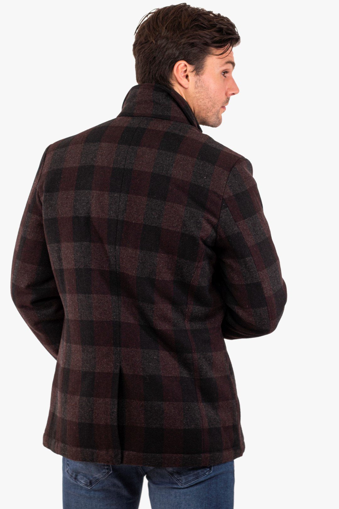 Veston Sport Soul Of London De Couleur Bourgogne Homme