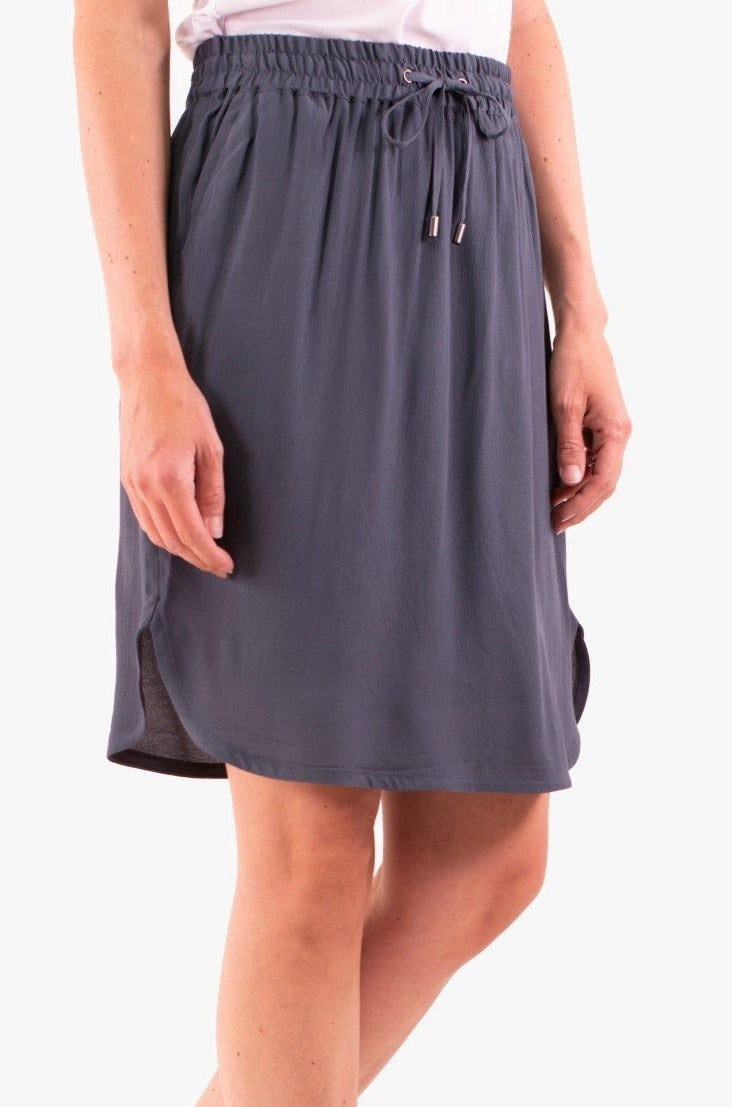 Jupe St-Tropez De Couleur Ombre Bleu Femme