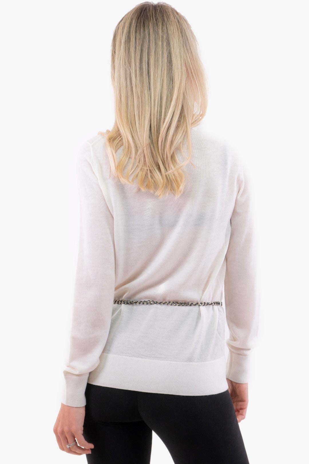 Chandail A Col Roulé Michael Kors De Couleur Os Femme