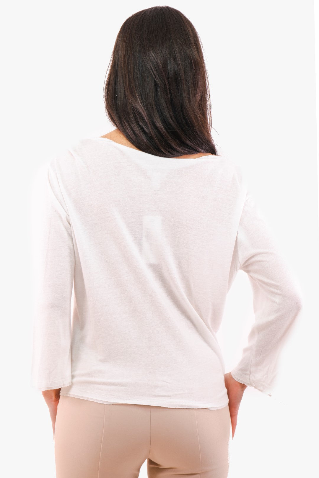 Haut Tribal De Couleur Blanc Femme