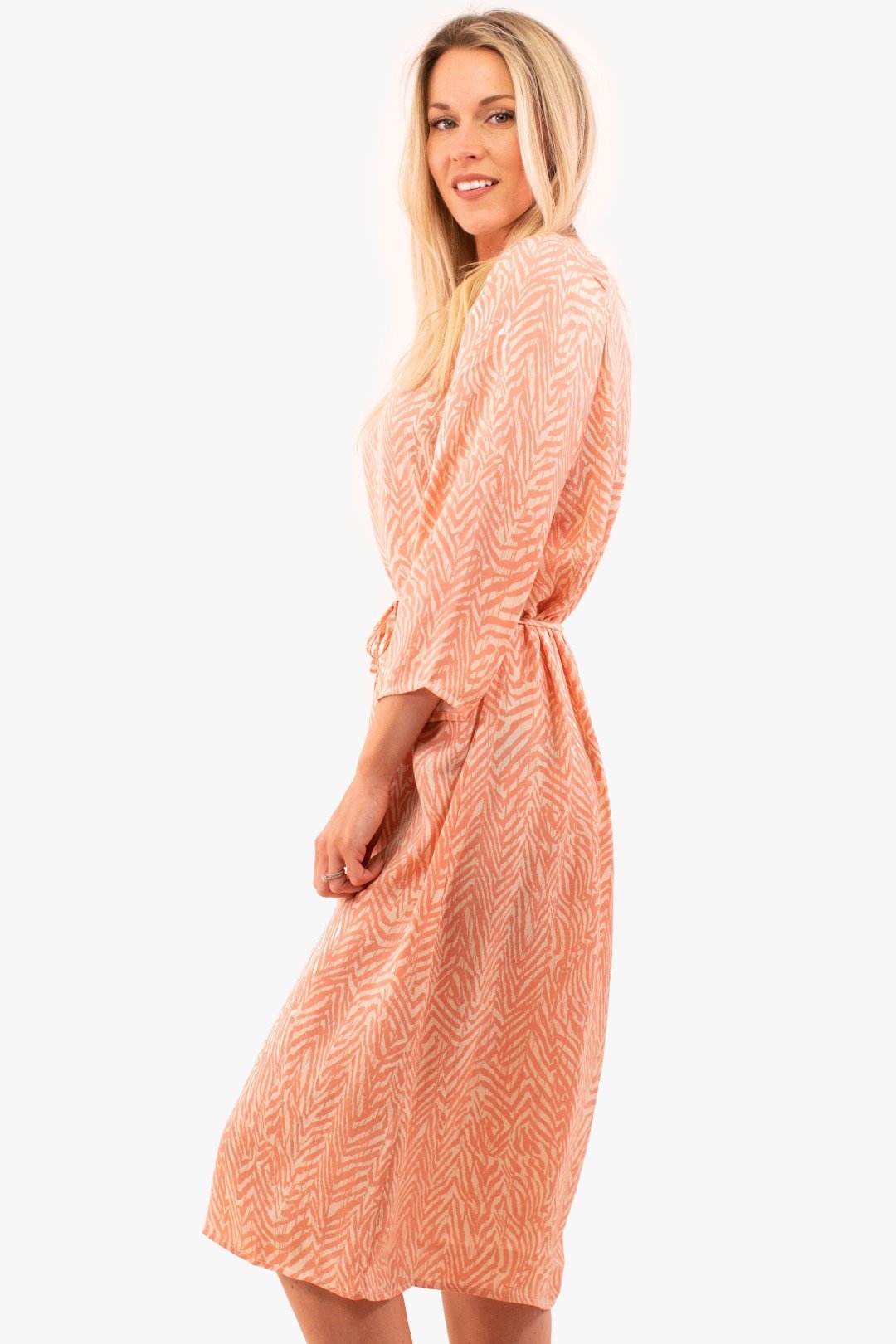 Robe Zebré St-Tropez De Couleur Orange (Sain-30511113-600216) Femme