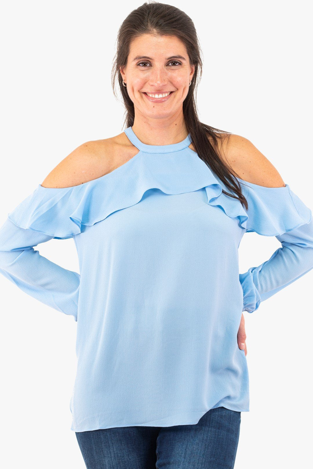 Tunique Coco Y Club De Couleur Bleu Pale Femme