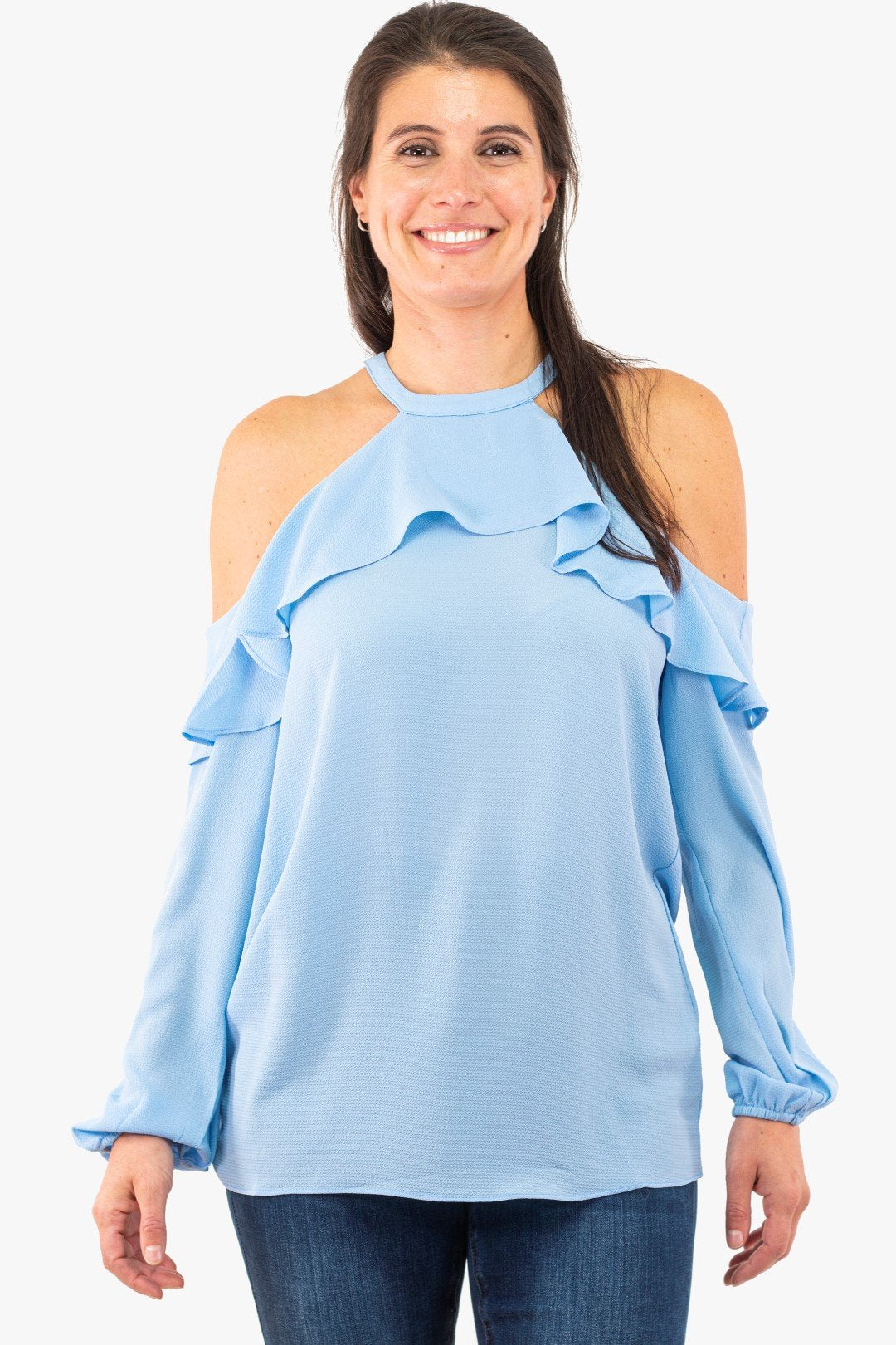 Tunique Coco Y Club De Couleur Bleu Pale Femme