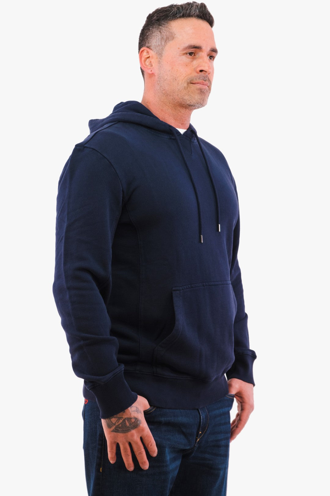 Chandail A Capuchon Michael Kors De Couleur Marine Homme