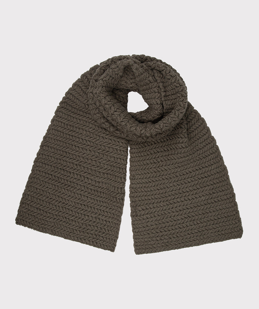 Foulard Esqualo De Couleur Feuille Femme