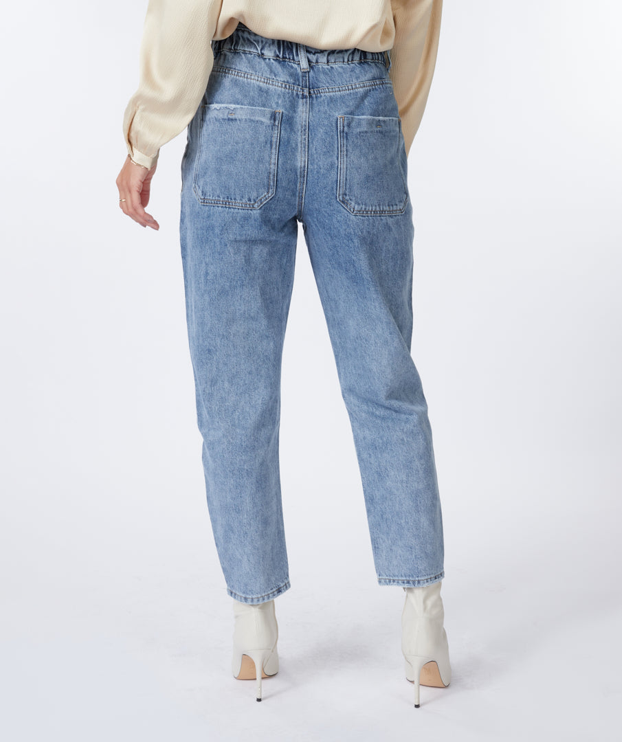 Jeans Esqualo De Couleur Bleu Femme