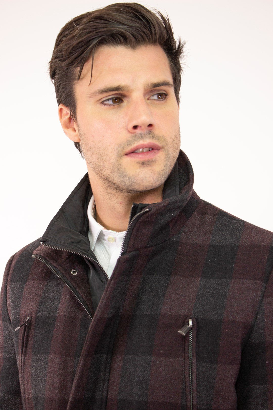 Veston Sport Soul Of London De Couleur Bourgogne Homme