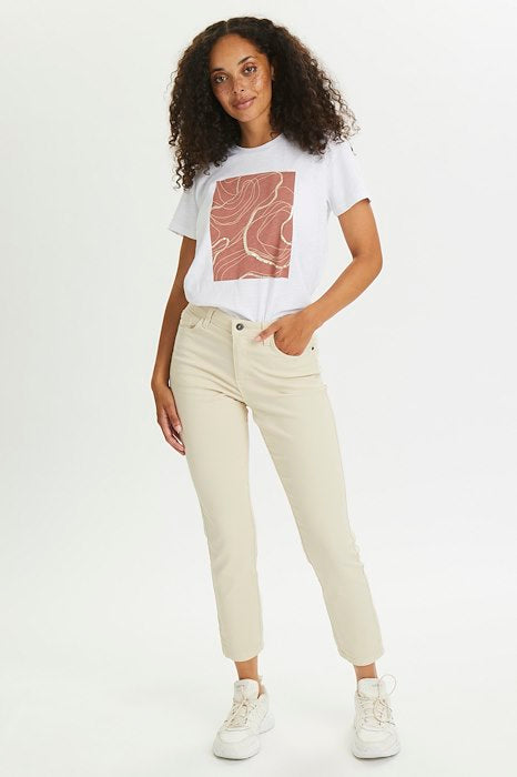 Jacket Jeans Kaffe De Couleur Creme Brulé Femme