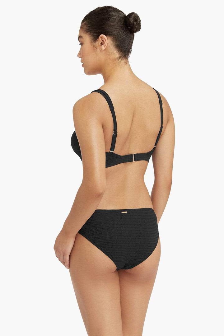 Haut Carré Sea Level De Couleur Noir Maillot