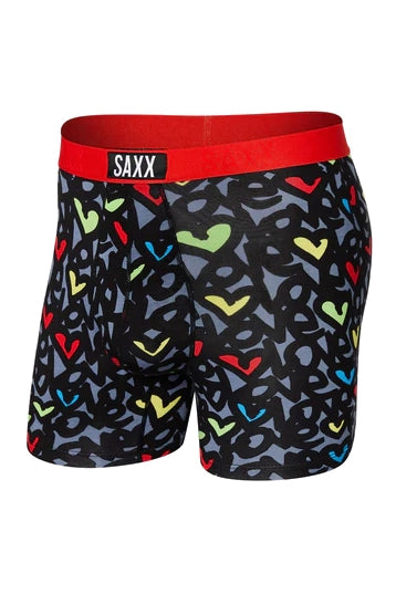 Sous-Vetement Coeur Saxx De Couleur Noir Multi Homme
