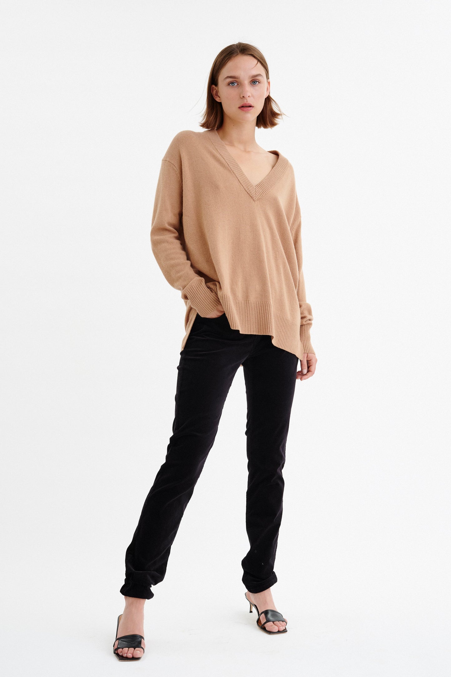 Jeans Tille Inwear De Couleur Noir Femme