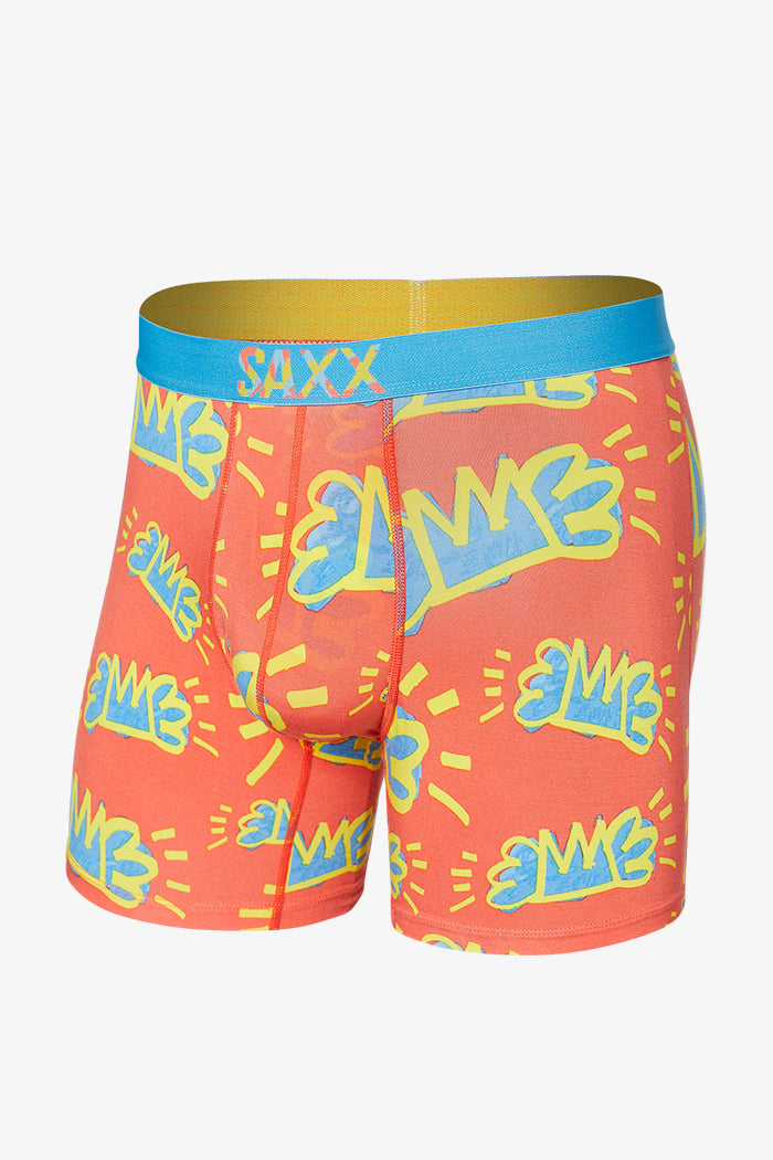 Sous-Vetement Saxx De Couleur Orange/bleu Homme