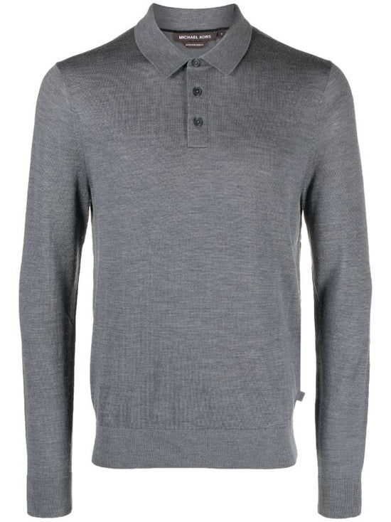 Chandail Polo Merino Michael Kors de couleur Gris