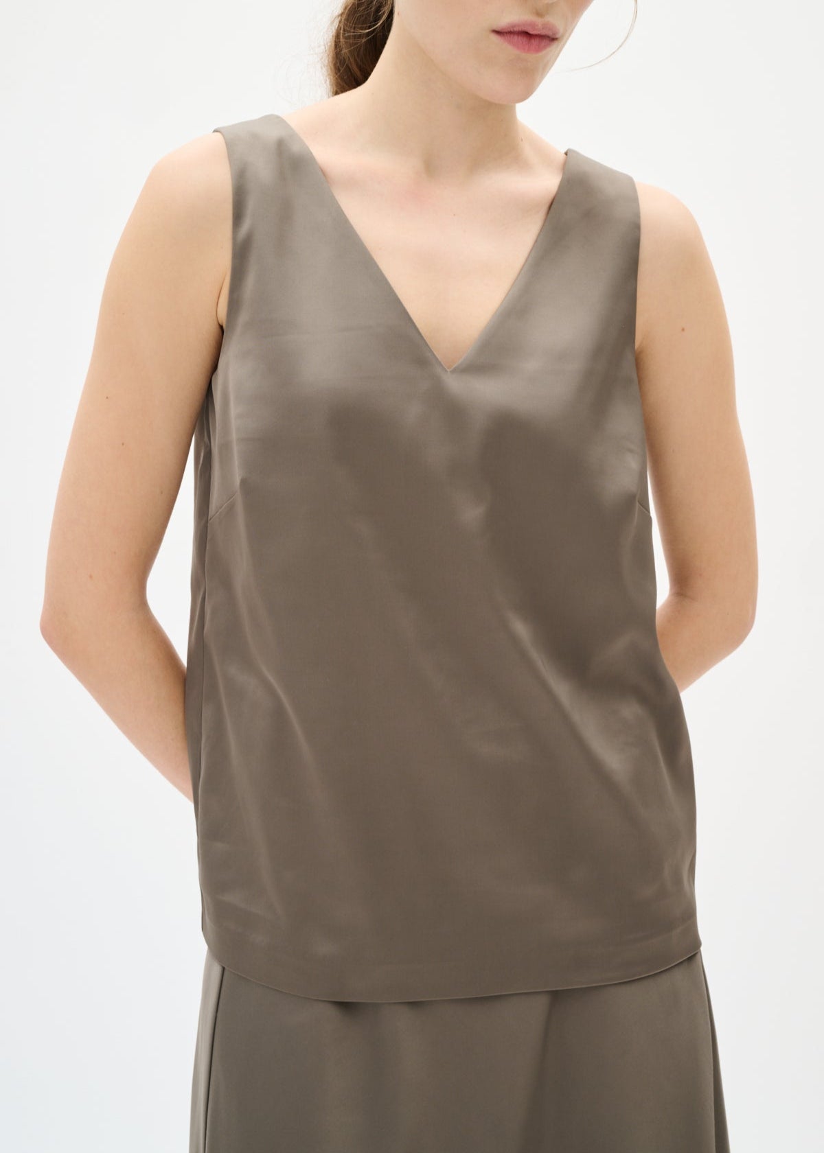 Camisole InWear de couleur Taupe (INWE-30112092-181304) – Boutique Option