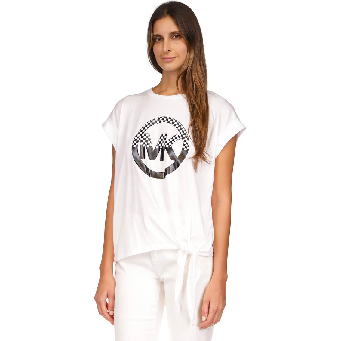 white michael kors t shirt