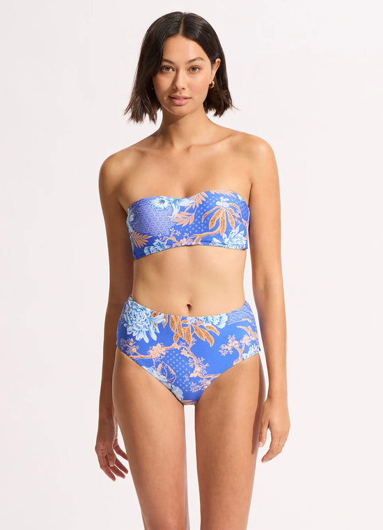 Bas Taille Haute Seafolly de couleur Azure