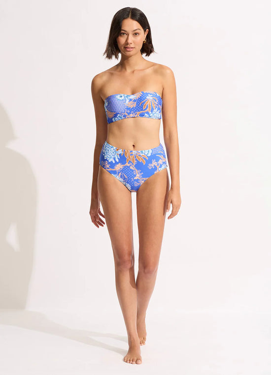 Bas Taille Haute Seafolly de couleur Azure